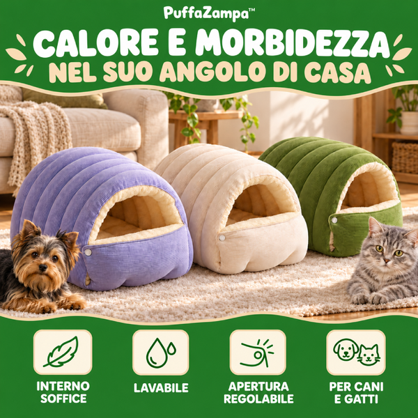 PUFFAZAMPA™ CUCCIA TERMICA 2 IN 1
