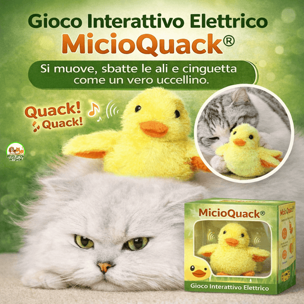 MICIOQUACK® PULCINO INTERATTIVO PER GATTI