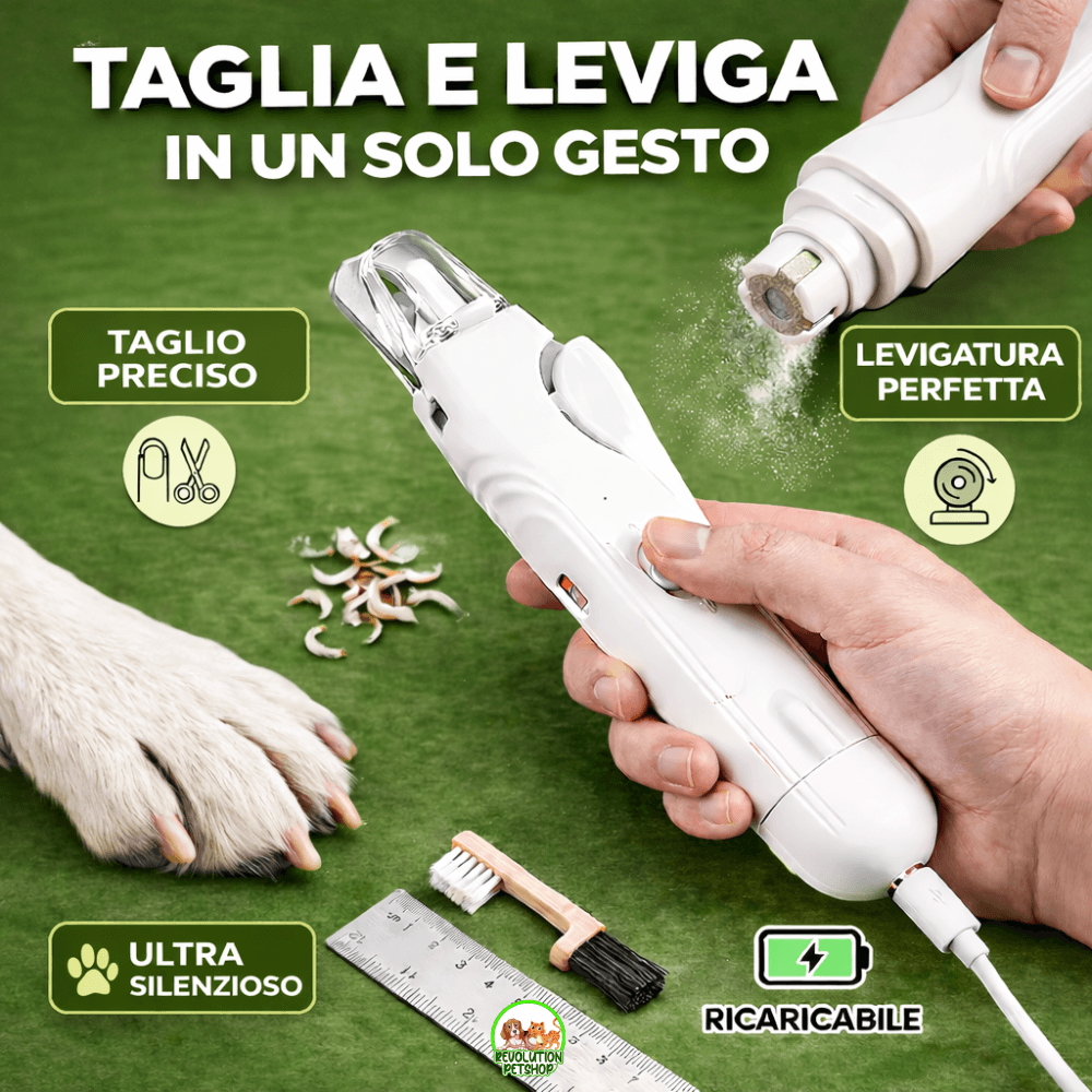 CuraZampa® | Taglia Unghie con Luce LED per Taglio Sicuro e Preciso