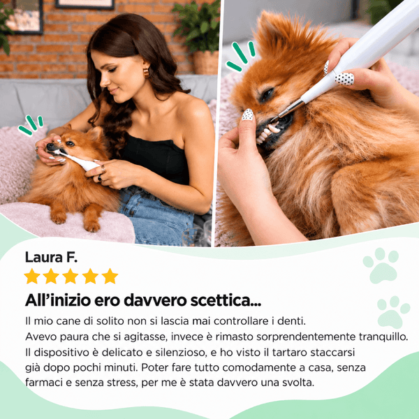 ZampaDent™ Dispositivo Professionale per la Pulizia Dentale del Cane