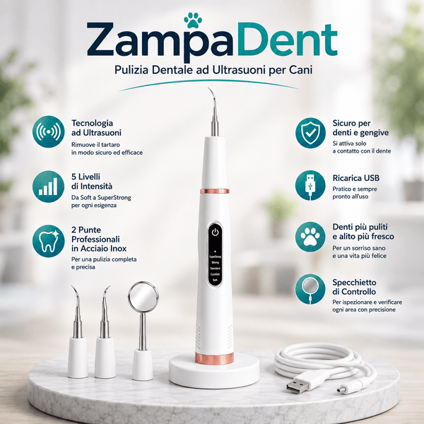 ZampaDent™ Dispositivo Professionale per la Pulizia Dentale del Cane
