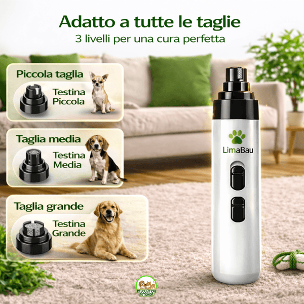 LimaBau® La Lima elettrica Sicura per le Unghie del tuo Cane