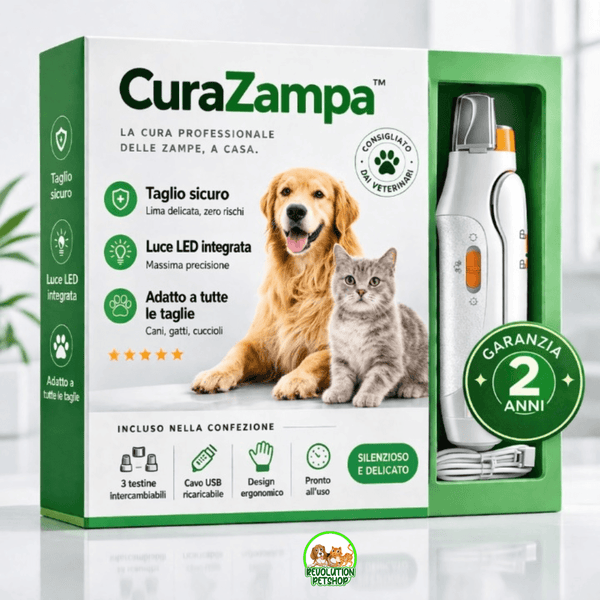CuraZampa® | Taglia Unghie con Luce LED per Taglio Sicuro e Preciso