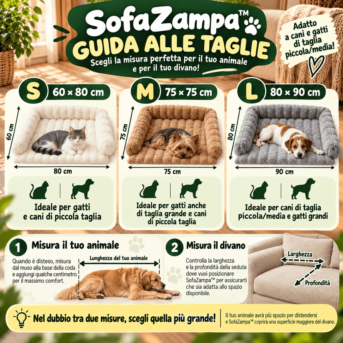 Protettore Divano Cuccia SofaZampa™