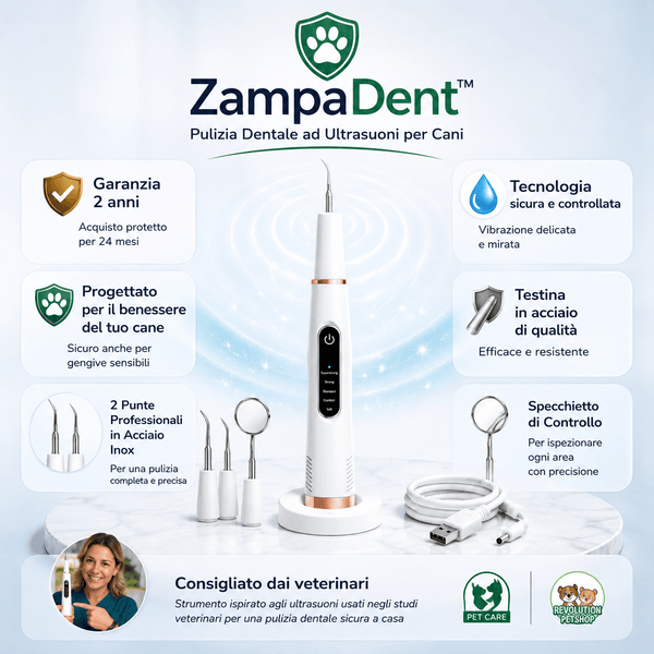 ZampaDent™ Dispositivo Professionale per la Pulizia Dentale del Cane