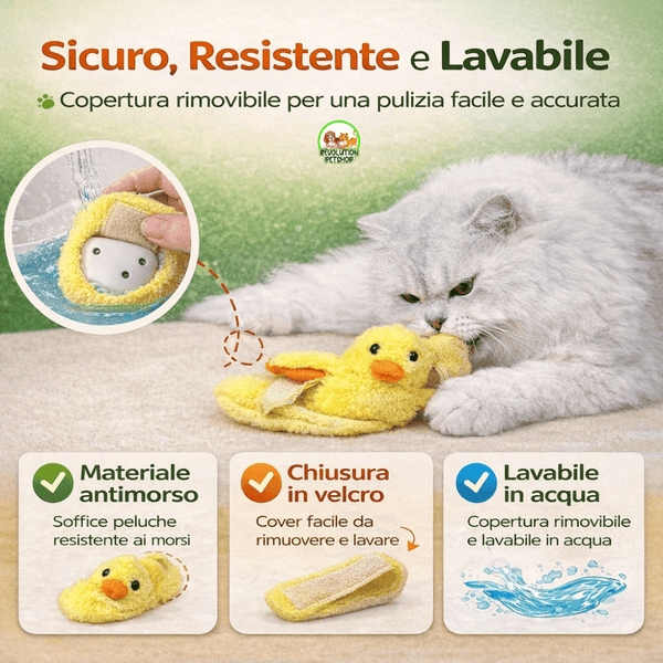 MICIOQUACK® PULCINO INTERATTIVO PER GATTI