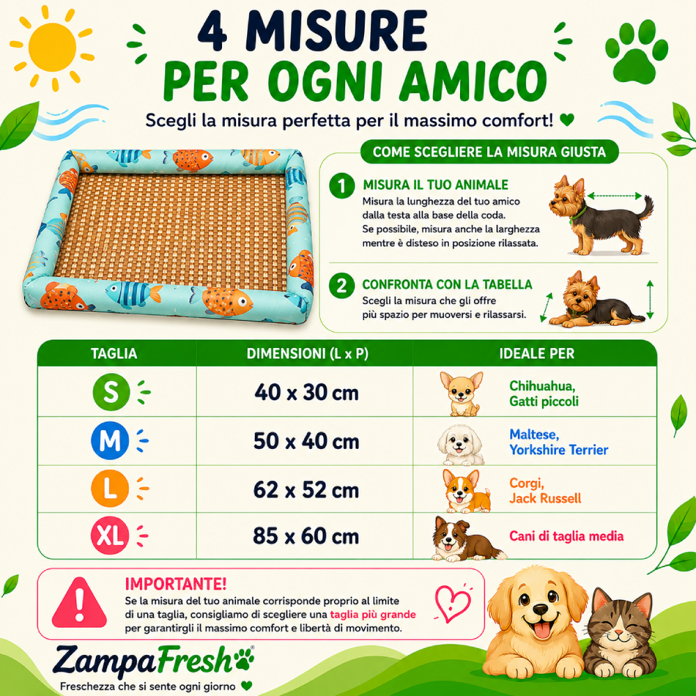 Materassino Rinfrescante ZampaFresh®
