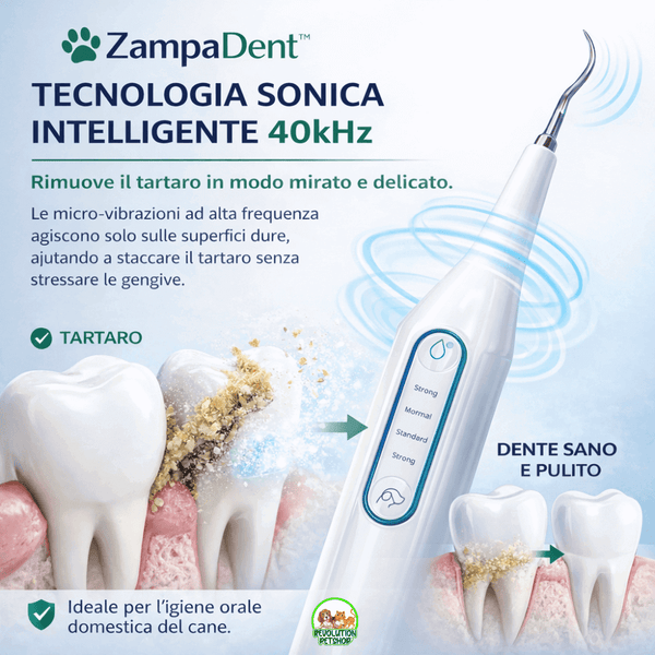 ZampaDent™ Dispositivo Professionale per la Pulizia Dentale del Cane