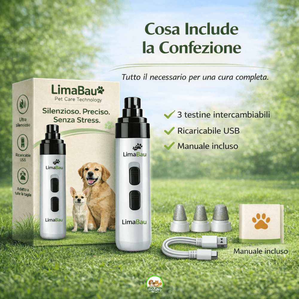 LimaBau® La Lima elettrica Sicura per le Unghie del tuo Cane