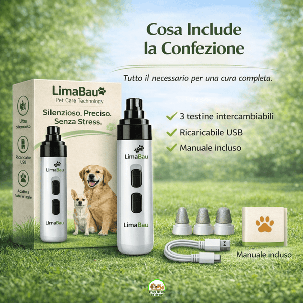 LimaBau® La Lima elettrica Sicura per le Unghie del tuo Cane