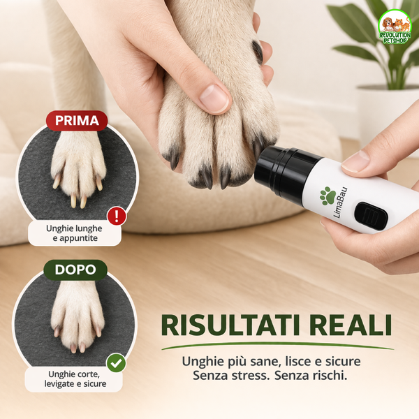 LimaBau® La Lima elettrica Sicura per le Unghie del tuo Cane