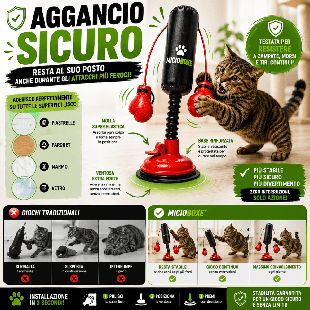 MicioBoxe® Il sacco da Boxe per Gatti