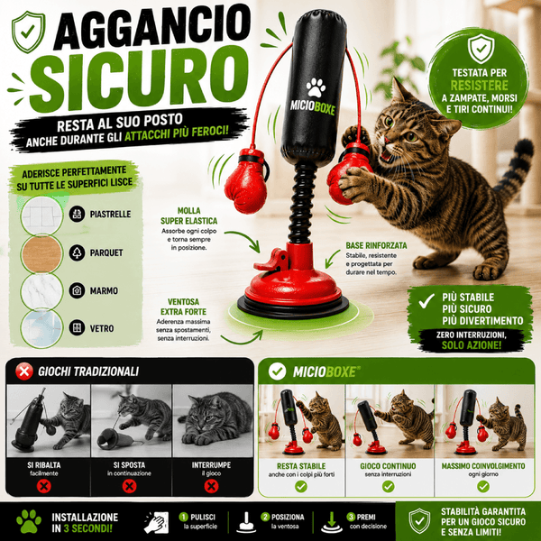 MicioBoxe® Il sacco da Boxe per Gatti
