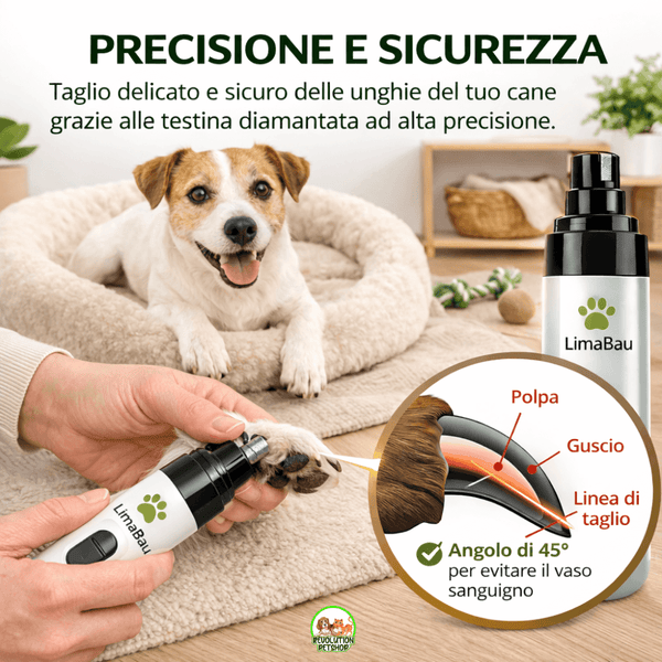LimaBau® La Lima elettrica Sicura per le Unghie del tuo Cane