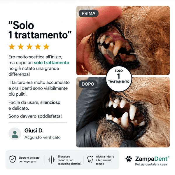 ZampaDent™ Dispositivo Professionale per la Pulizia Dentale del Cane