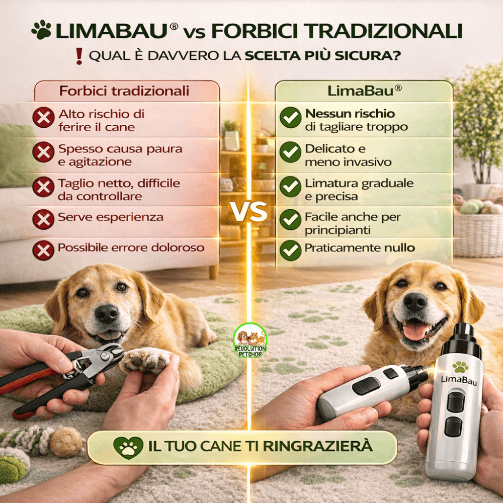 LimaBau® La Lima elettrica Sicura per le Unghie del tuo Cane