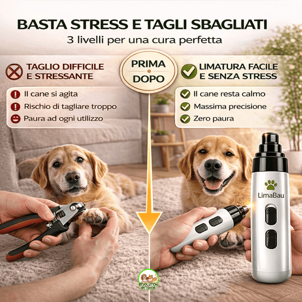 LimaBau® La Lima elettrica Sicura per le Unghie del tuo Cane