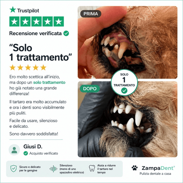ZampaDent™ Dispositivo Professionale per la Pulizia Dentale del Cane