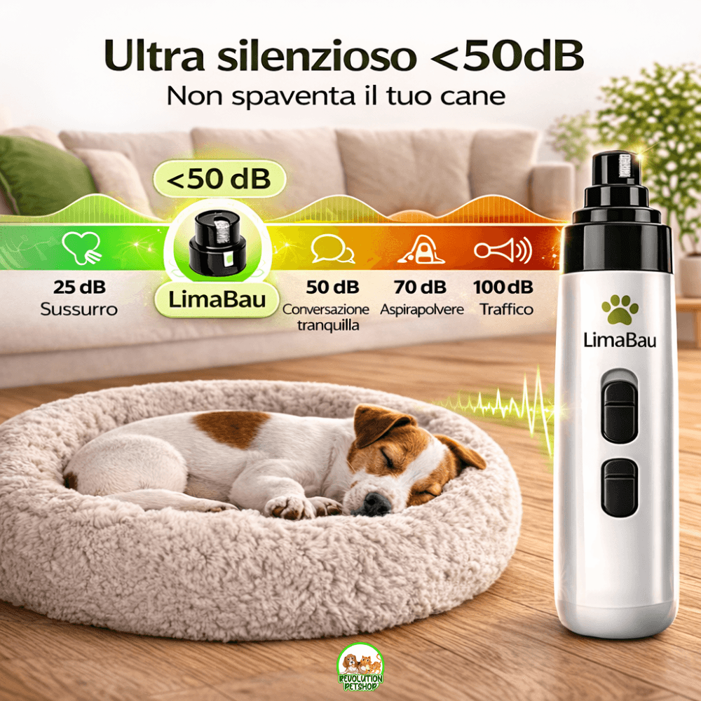 LimaBau® La Lima elettrica Sicura per le Unghie del tuo Cane
