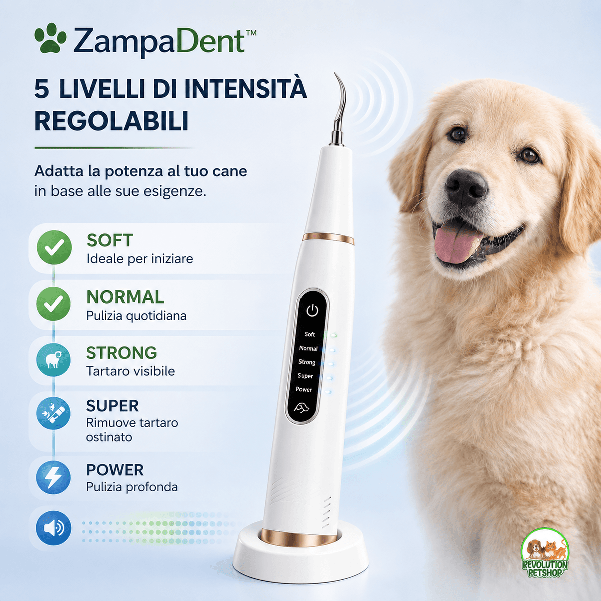 ZampaDent™ Dispositivo Professionale per la Pulizia Dentale del Cane
