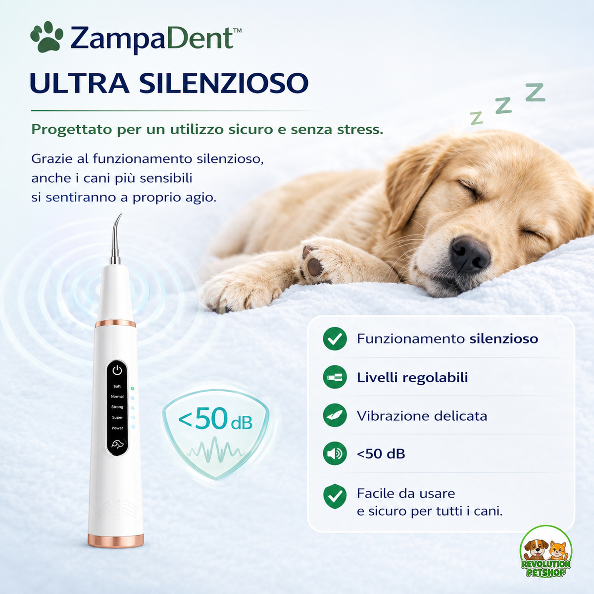ZampaDent™ Dispositivo Professionale per la Pulizia Dentale del Cane