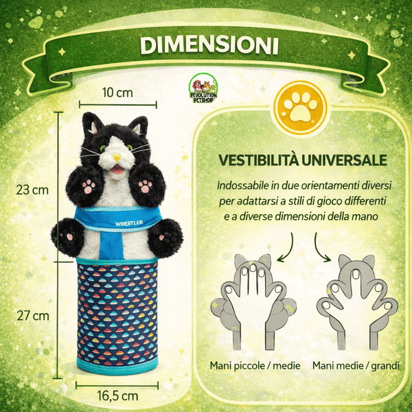 ZAMPAWRESTLER™ GUANTO DA GIOCO PROTETTIVO PER GATTI