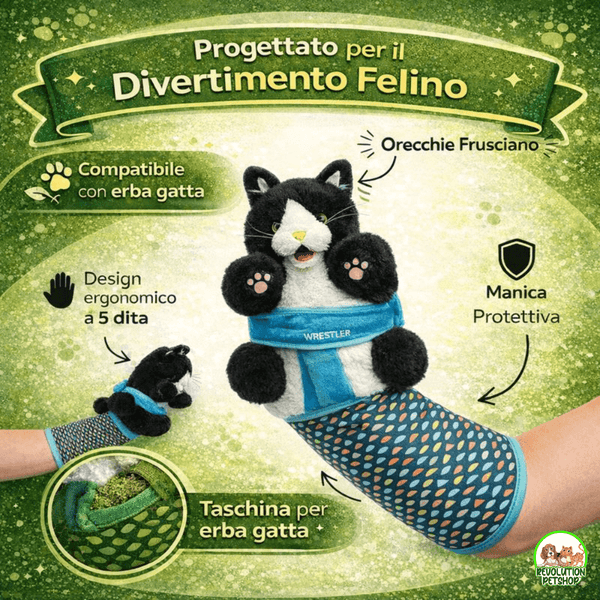 ZAMPAWRESTLER™ GUANTO DA GIOCO PROTETTIVO PER GATTI